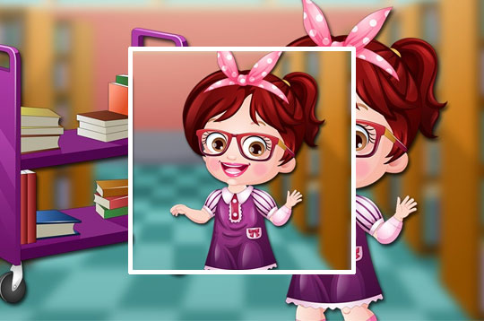 Baby Hazel Librarian Dressup