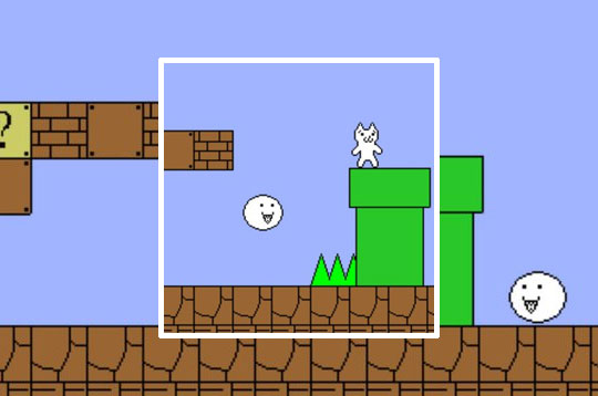 white cat mario