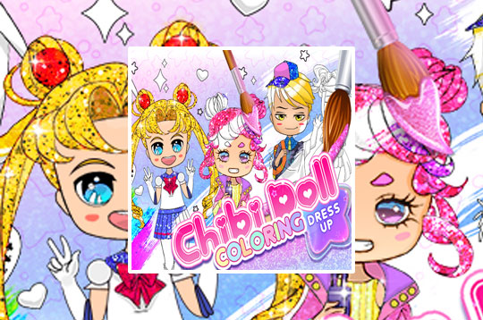 Chibi Doll Coloring and Dress up