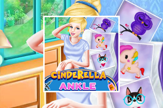 Cinderella Ankle Animal Tattoo