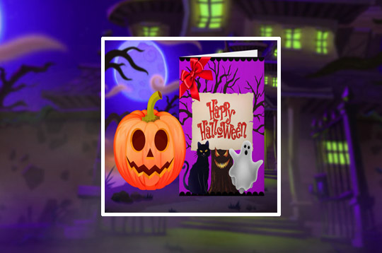 Happy Halloween Princess Card Designer