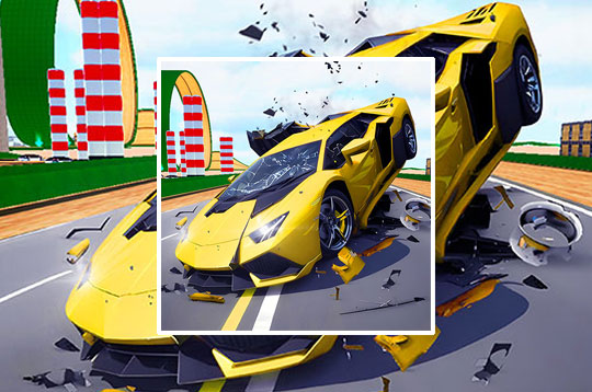 Hyper Cars Ramp Crash