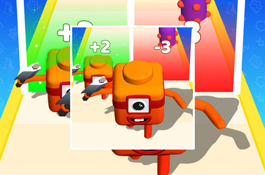 Merge Number Cube 3D Run Game