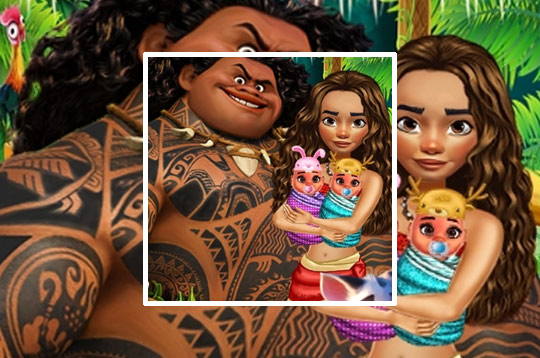 Moana's Baby Twins Birth