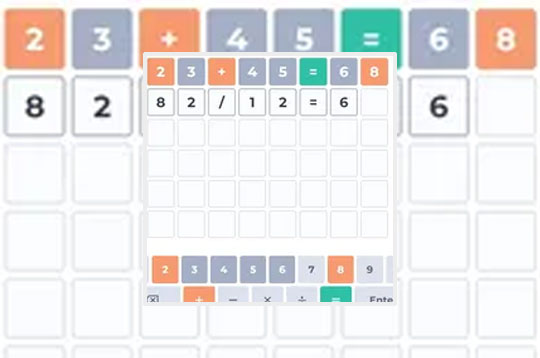 Nerdle: Termo de Matemática