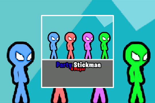Party Stickman: 4 Player Game