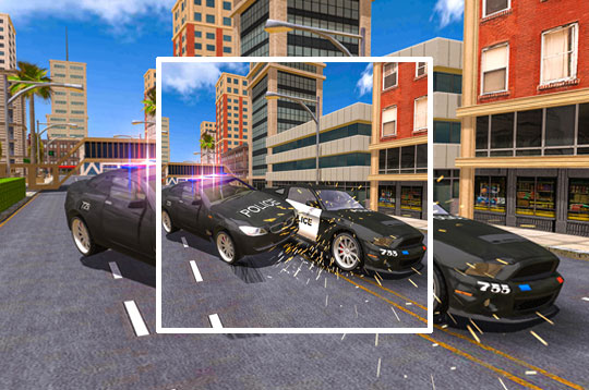 Police Car Stunt Simulation 3D