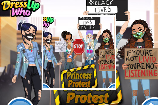 Princess Protests Dress Up Game