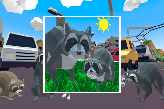 Raccoon Adventure City Simulator 3D