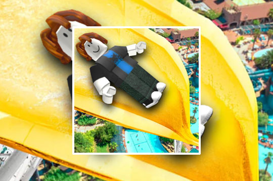 Robby: Slide Down the Water Slide