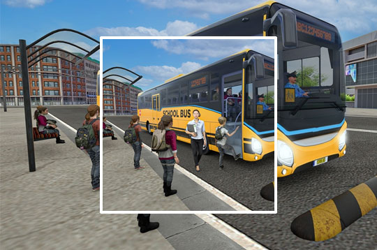 School Bus Game Driving Sim