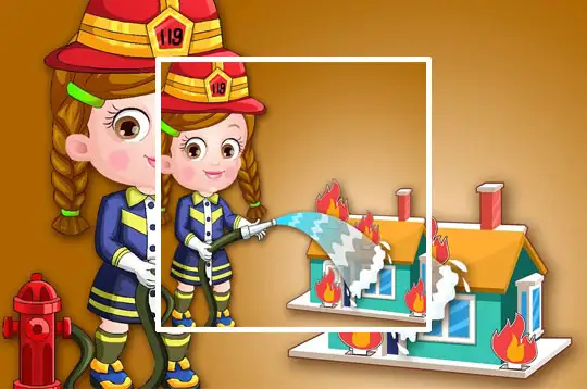 Baby Hazel Firefighter Dressup
