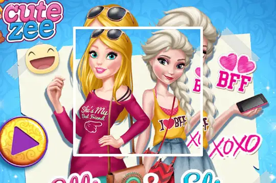 BARBIE AND ELSA OOTD jogo online no