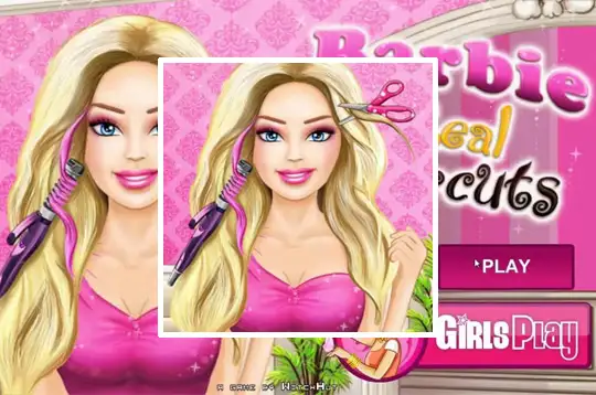 Jogos de Cabeleleira: Jogos de Cabeleleira - Corte de Cabelo da Barbie