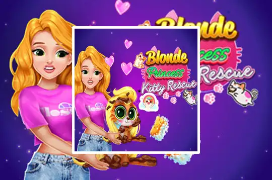 Blonde Princess Kitty Rescue