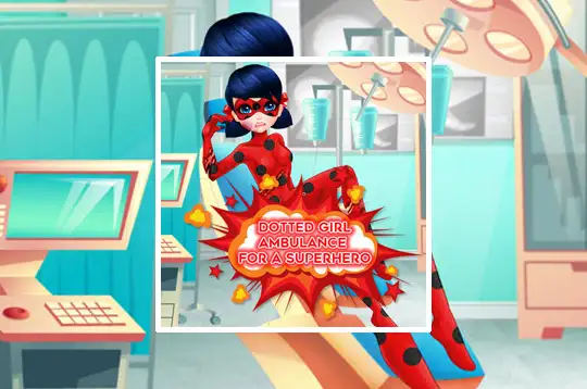Dotted Girl Ambulance For Superhero
