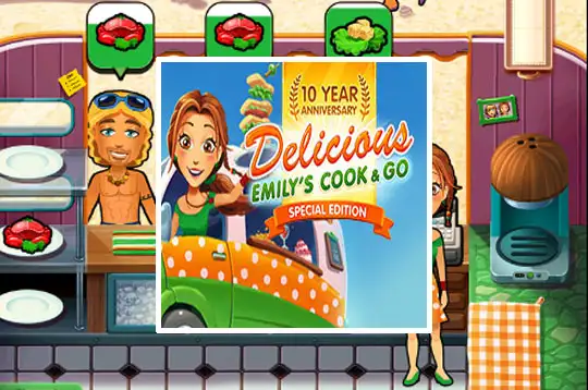 Jogo Delicious Emily's Cook & Go no Jogos 360