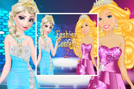 Jogos Elsa vs Barbie: Fashion Contest - Princesa dos Jogos