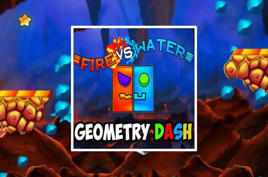 Jogo Fire and Water Geometry Dash no Jogos 360