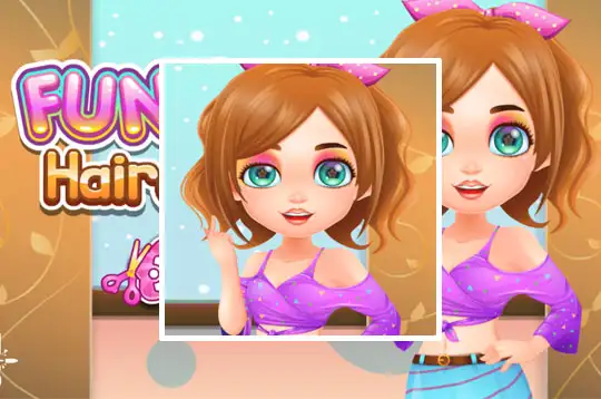 FUNNY HAIR SALON - Jogue Grátis Online!