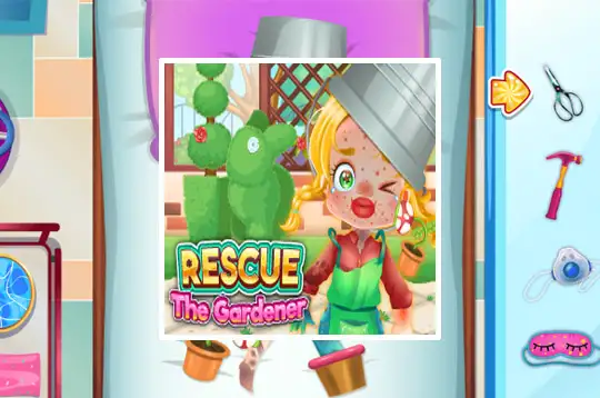 Funny Rescue Gardener