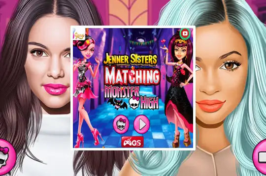Helecho juego cooperar Jenner Sisters Matching Monster High en Juegos Online