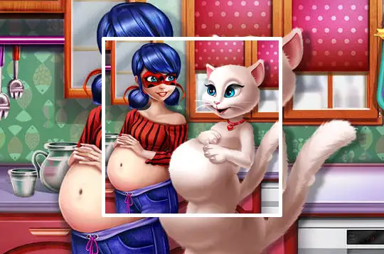 Lady and Kitty Pregnant BFFs en Juegos Online