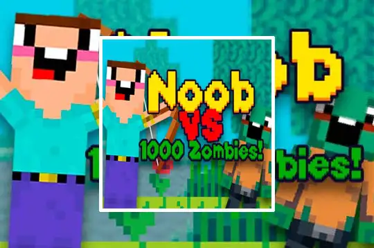 Noob vs 1000 Zombies! 🕹️ Jogue no CrazyGames