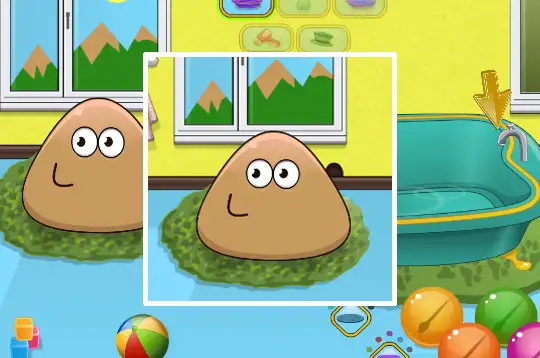 Play Pou Baby Bathing game free online