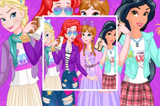 Princesses The College's Popular Squad em Jogos na Internet