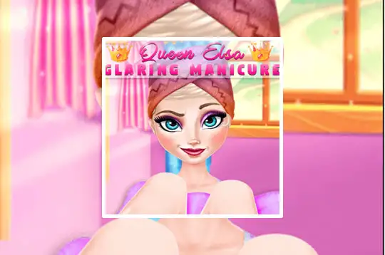 Queen Elsa Glaring Manicure