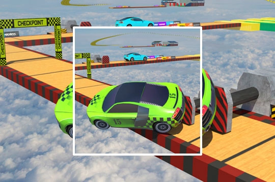 Real Impossible Sky Tracks Car Driving