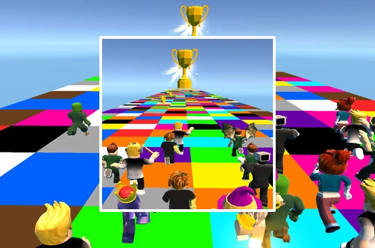 Stand on the right color, Robby!