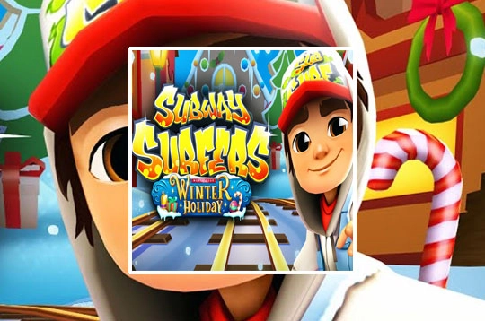 Jogando Subway-Surfers 