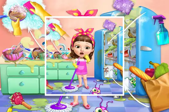 Fun Baby Girl Cleaning Games - Sweet Baby Girl Cleanup 5 - Messy House  Makeover  Fun Baby Girl Cleaning Games - Sweet Baby Girl Cleanup 5 - Messy  House Makeover 