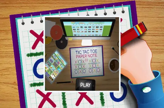 Tic Tac Toe Paper Note 2