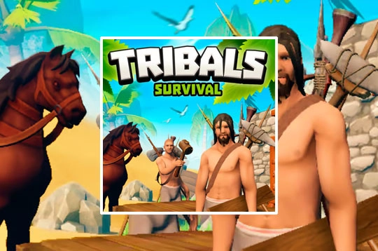 playing tribals.io with my friend vicchu 