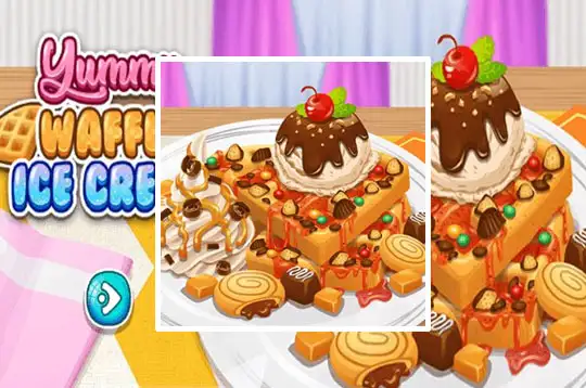 Yummy Waffle Ice Cream 🕹️ Play on CrazyGames